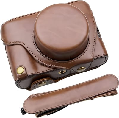 Beschermende Camera Case voor Fuji X100V - Op maat gemaakte PU Leren Tas met Verstelbare Schouderriem, Compacte Draagoplossing, Camera Bescherming en Stijlvolle Accessoire