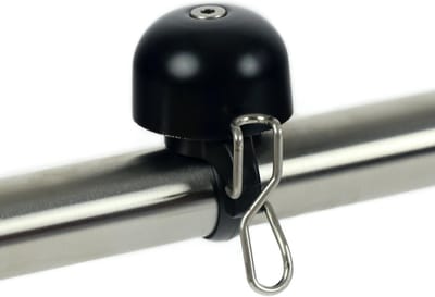 Fietsbel Widek Paperclip mini - zwart (op kaart)