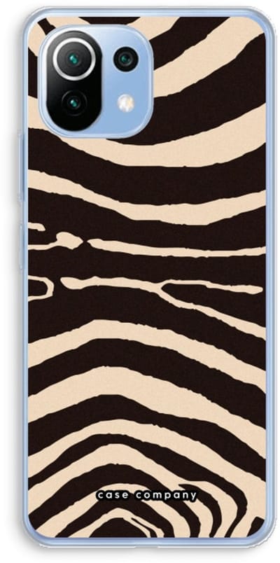 Case Company® - Hoesje geschikt voor Xiaomi Mi 11 Lite hoesje - Arizona Zebra - Soft Cover Telefoonhoesje - Bescherming aan alle Kanten en Schermrand