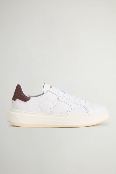 WOOLRICH ARROW sneakers van kalfsleder white-40