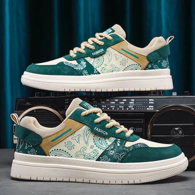 Heren Casual Sneakers Hardloopschoenen Trainers Schoenen met Veters voor Heren Luxe Designer Schoenen met Dikke Zool Zapatilla Hombre 44 white
