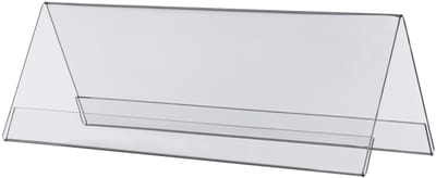 Tafel naambordje van acryl – 210 x 74 mm - professionele uitstraling voor elke gelegenheid