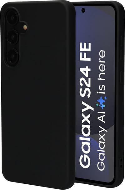 Mobiparts hoesje geschikt voor de Samsung Galaxy S24 FE - Siliconen - Zwart