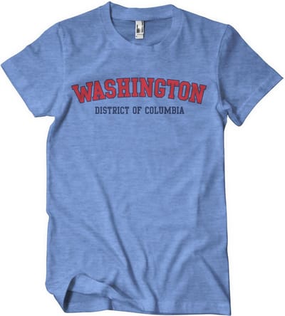 Washington District of Columbia T-shirt blauw gemêleerd