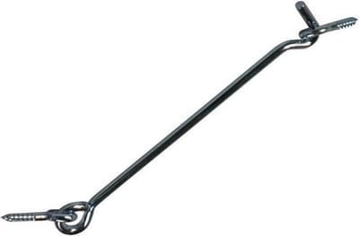Windhaak - 1x stuks - verzinkt metaal - 12 cm - stormhaken - deurhaken