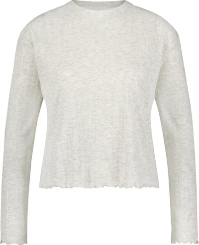 Hunkemöller Dames Nachtmode Pyjama top Pointelle - Beige - maat 2XL
