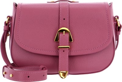 COCCINELLE Leren Handtas Schoudertas Coccinelle Magalu Handbag Grained Leather Pulp Pink Paars