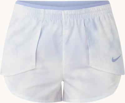 Nike High waist straight fit hardloopshorts met Dri-FIT - Tie Dye Paars - Maat XS