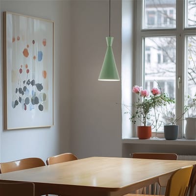 Opviq Hanglamp Tom, mintgroen, metaal, Ø 19 cm, E27