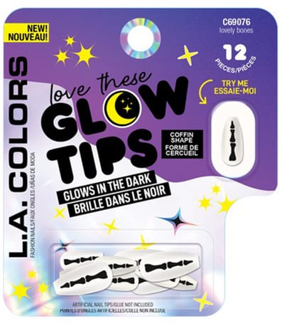 LA Colors - Glow Tips - 076 - Lovely Bones - Fashion Nails - Kunstnagels - Nageltips - Set