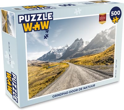 Puzzel Grindpad door de natuur - Legpuzzel - Puzzel 500 stukjes