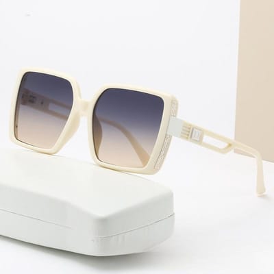Vierkante Doos D Letter Zonnebril Tik Tok Modetrend Online Beroemdheid UV Zonnebril.