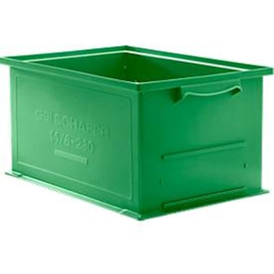 Stapelbak serie 14/6-230 - van polypropeen  - met handgreep - 26L - groen