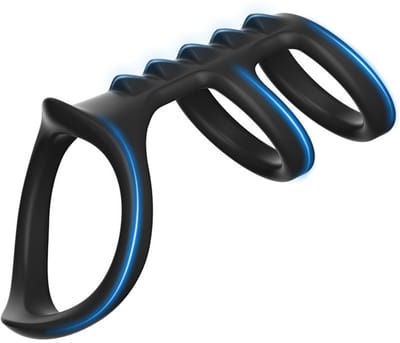 Daity Cockringen – Silicone Penis Sleeve Triple Ring – Langduriger en Comfortabel – Penisvergroter en Erectie Versterker – Voor Mannen