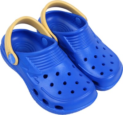 Blauwe en gele, universele slippers voor kinderen van hoogwaardig rubber - LEMIGO / 26