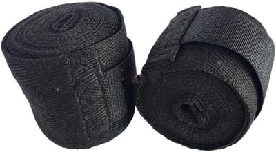 Hand Wraps - Bokszak Bandage - Vechtsport Training - Elastisch Katoen - 2 stuks - Zwart