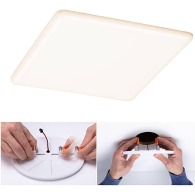 VariFit LED-inbouwpaneel Smart Home Zigbee 3.0 Veluna IP44 hoekig 215x215 mm 17W 1300lm Tunable White Satijn dimbaar