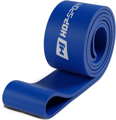 Hop-Sport Latex Fitnessband Blauw – Weerstandsband 28-80 kg voor Krachttraining, Spieropbouw en Revalidatie