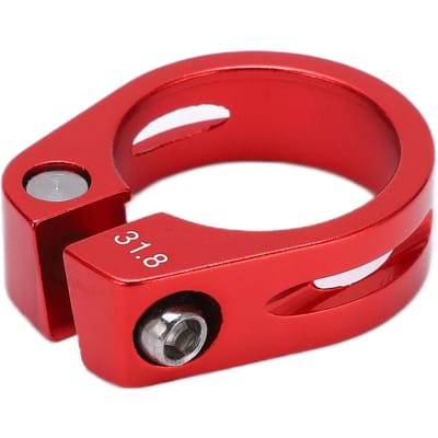 Fietspedaalbuisklem Mountainbike Racefiets Lock Zadelpen Aluminiumlegering Zadelbuisklem rood