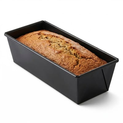 Cheqo® Cakevorm - Cakeblik - Bakvorm - Bakblik - Broodvorm - Broodbakvorm - Rechthoekige Cakevorm - Rechthoekige Bakvorm - Broodblik - Cakevorm Zwart - Cakevorm Anti Aanbak