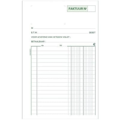 Exacompta 10x Facturen 21x13,5cm 50 blad doorschrijfpapier dupli Nederlandstalig - - 23282X