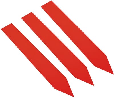CombiCraft PVC Steeketiketten 140 x 20 mm Rood - 100 stuks