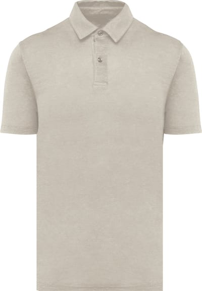 Spasso Linnen herenpolo SP217 - Linen Sand - S