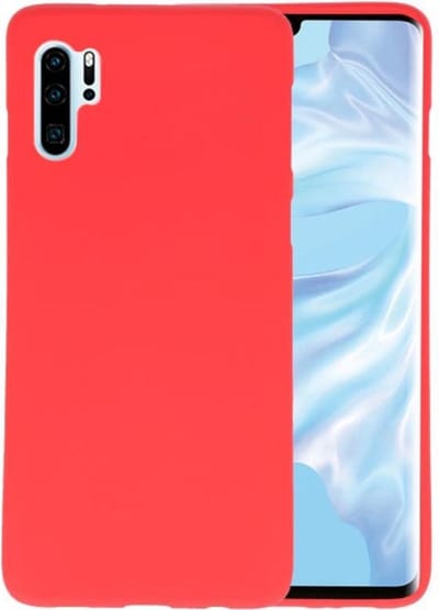 Hoesje Geschikt voor de Huawei P30 Pro - Backcover Color Telefoonhoesje - Rood