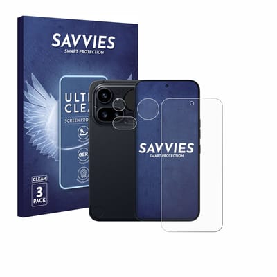 Savvies - Screenprotector voor Nothing Phone (4a) Pro (Voor+Camera) - Folie Beschermfolie transparant 6 Stuks