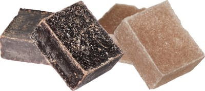 Ideas4seasons Amberblokjes/geurblokjes - sandelhout en musk - 6x stuks - huisparfum