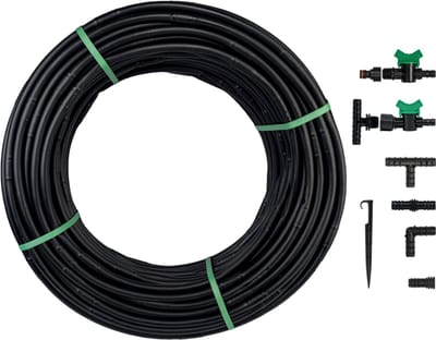 Bradas Water Flow Drip - Druppelirrigatiesysteem - 50m - Inclusief Accessoires - Waterbesparing