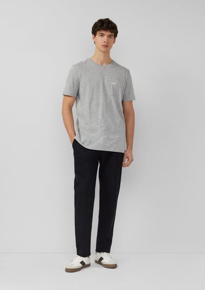 s.Oliver - male - Detroit: broek van linnenmix met relaxte pasvorm