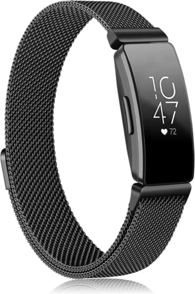 CHPN - Horlogebandje geschikt voor voor Fitbit Charge - Milanese bandje voor Fitbit charge 3/4 - Maat S - Zwart - Chique Fitbit bandje - Milanees - Hip fitbitbandje