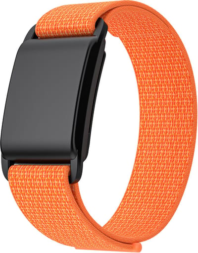 Stravo Nylon Sport Loop bandje & Beschermhoes geschikt voor Whoop 4.0/Whoop 3.0 – Ademend, Instelbaar & Duurzaam voor Fitness, Gezondheid & Activiteitstracking (Oranje)