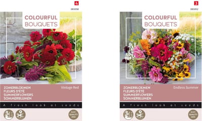 bloemenzaden set van 2 soorten | Vintage Red zomerbloemen | Endless Summer zomerbloemen
