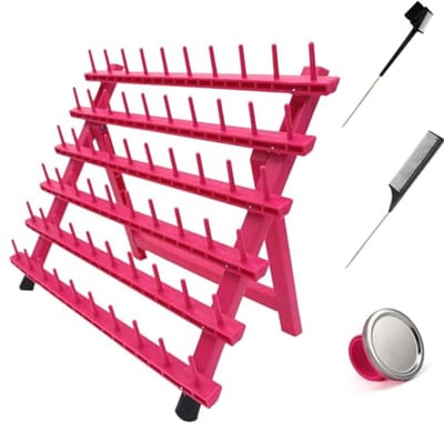 Ergonomische Haarrek voor Vlechten met 60 Haringen - Staande Verlengingshaarhouder voor Stylisten