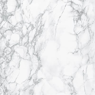 Decoratie plakfolie meubelfolie wit marmer carrara 67.5 cm x 2 meter zelfklevend - Decoratiefolie - Plakplastic - Raamfolie
