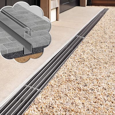 Lineaire Afvoer - Sleufgoot - Wateroverlast Voorkomen - Zwaar Belastbaar - 1 Meter Lengte - Zilver