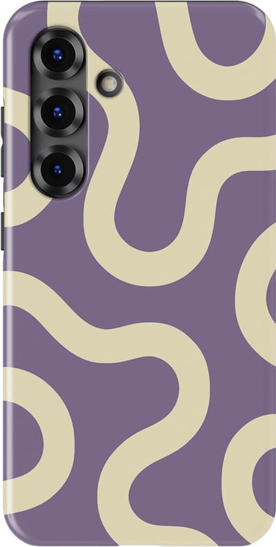 DripCase Motion Flow Tough Hoesje Samsung Galaxy S25 | Backcover met Mag | Trendy Design | Valbescherming | Pastel Path