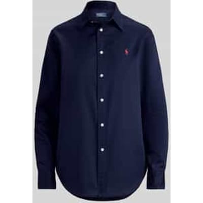 relaxed fit overhemdblouse van puur katoen