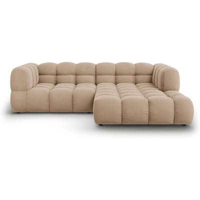3-zits hoekbank Sky rechts velvet | Cosmopolitan Design