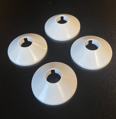 CV Buisrozet 15mm Wit 4st