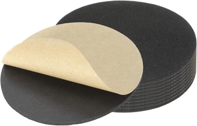 Meubelpads EVA Spons - Beschermpads Vilt - Meubels Beschermen - Zelfklevend Schokabsorberend - 75 mm Diameter - Zwart