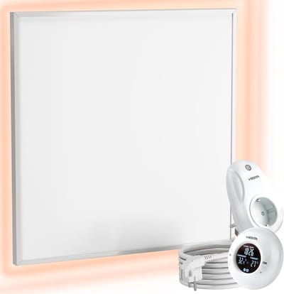 Infrarood Wandverwarming Paneel Carbon Crystal 60x60 cm 360W met Draadloze Thermostaat