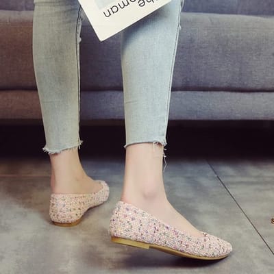 OmGoods - Dailygoody - Ballet Flats - Dames Schoenen - Roze - Slip on