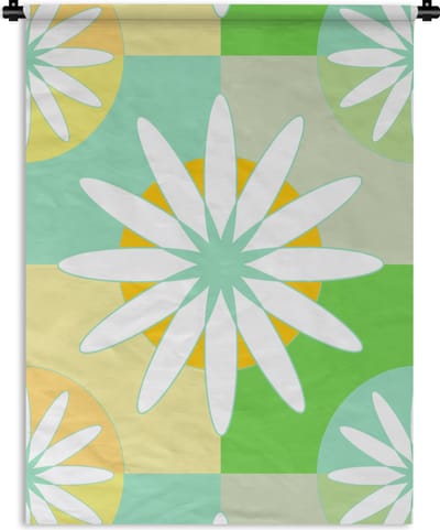 Wandkleed - Wanddoek - Bloemen - Zomer - Patronen - 90x120 cm - Wandtapijt