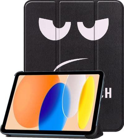 Hoesje - Geschikt voor Apple iPad A16/A18 (2025/2026) - 11 inch (11e & 12e generatie) - Dun & Stevig - Trifold Bookcase - Hard Cover - Hardcover Book Case - Tablet Hoes - Don't Touch Me