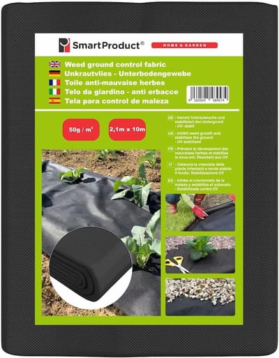 Onkruiddoek Tuin - Worteldoek Bodembedekker - Onkruid Vrij Houden - UV-stabiel 50 g/m² - 21 x 10 meter