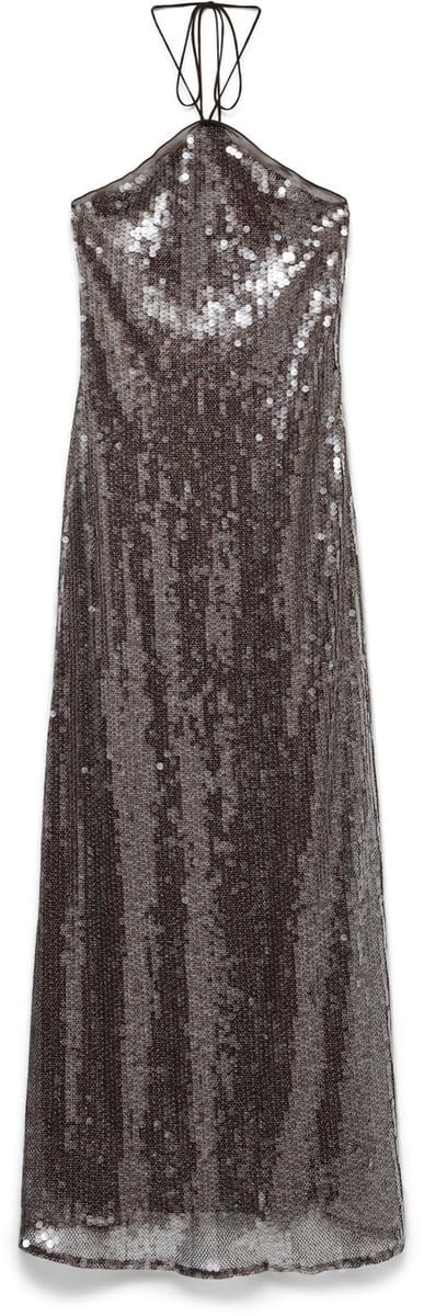VERO MODA - VMZENIA HALTERNECK LONG DRESS SEQUIN EXP - Dames - Maxi jurken