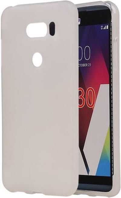 BestCases.nl LG V30 TPU back case hoesje Wit